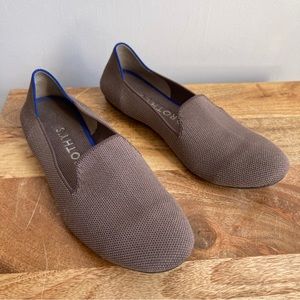 Rothy's Taupe Mocha Round Toe Loafers Flats Shoes Size 8.5